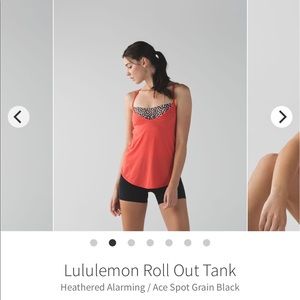 Lululemon ROLL OUT TANK Bra Alarming Ace Spot 6